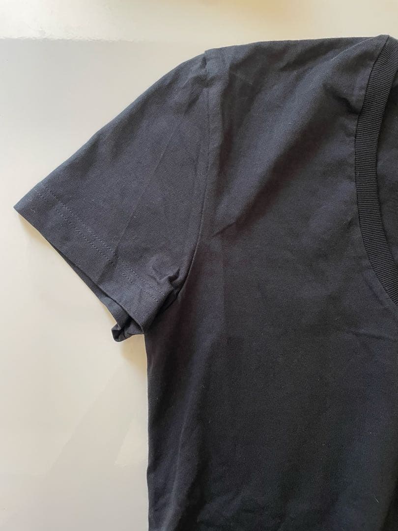 新品未使用　John Gallianoバックプリント　VネックTシャツ ブラック