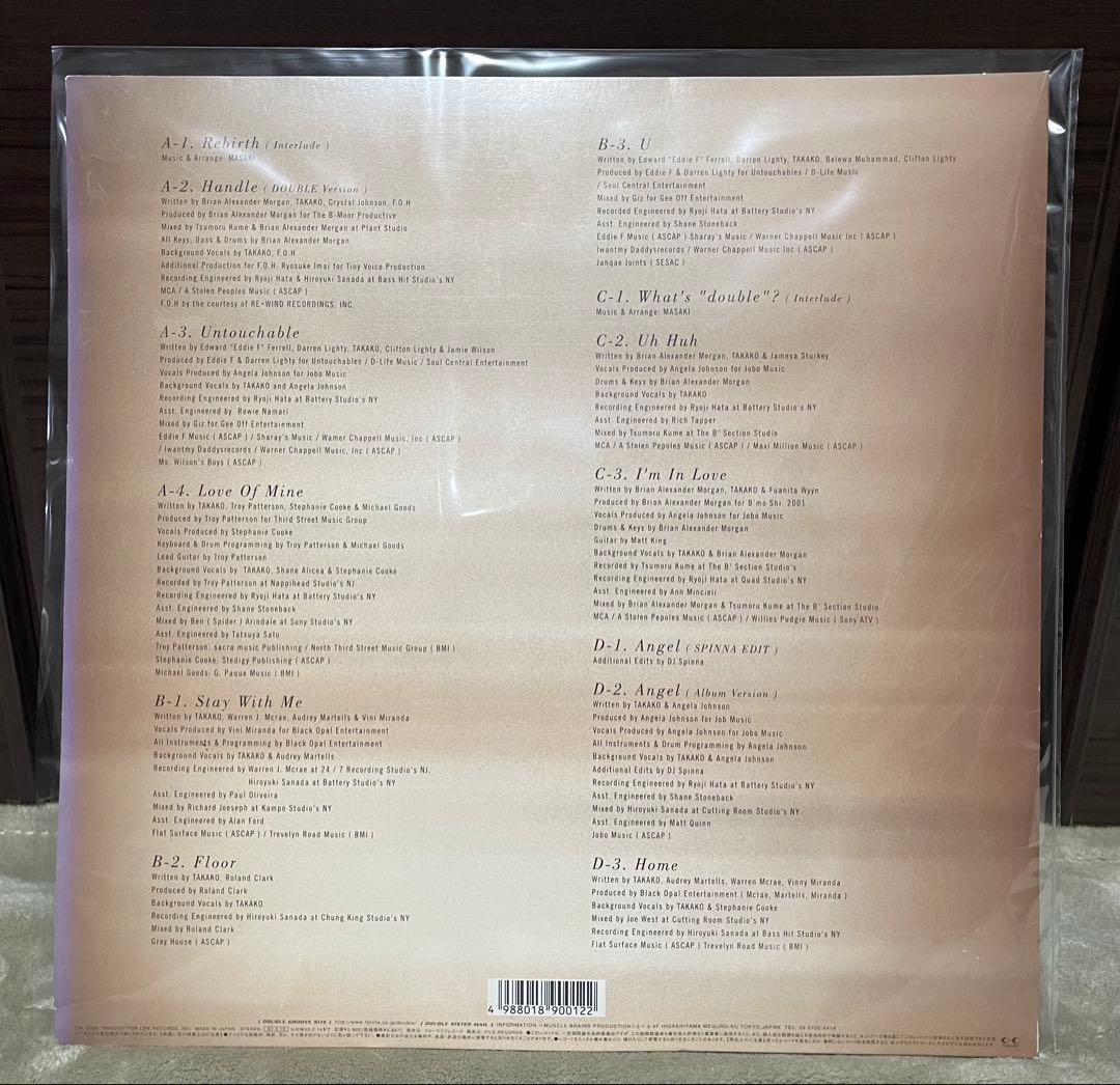 【美品】DOUBLE / double / レコード2枚組　レア盤