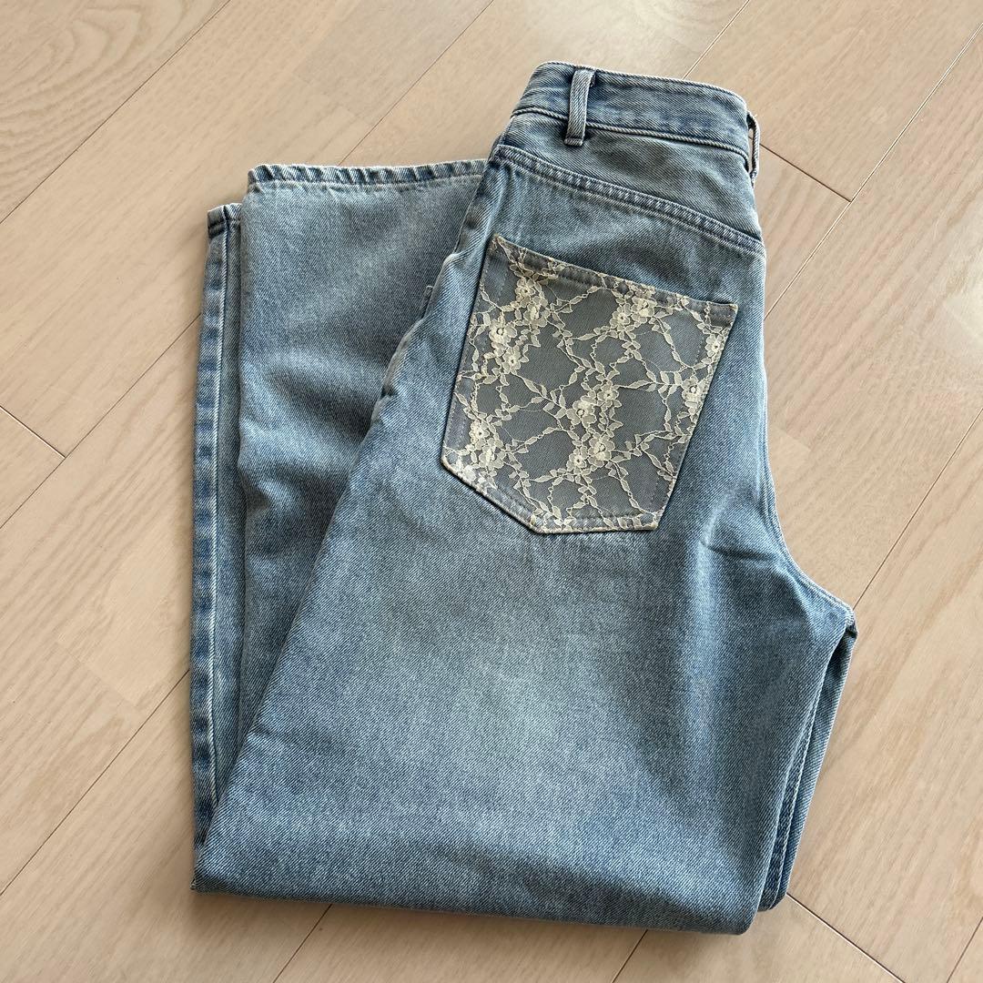 【新品】今期新作⭐︎ローリーズファーム　ポケットレース　デニム