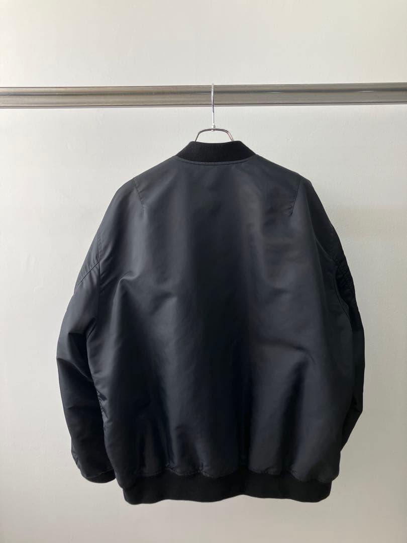 RAFSIMONS ロゴパッチクラシックMA-1ボンバージャケット
