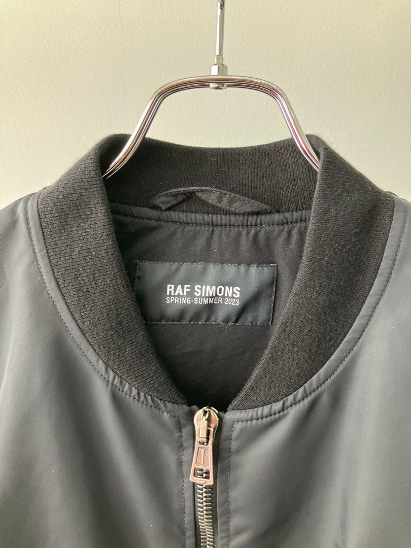 RAFSIMONS ロゴパッチクラシックMA-1ボンバージャケット