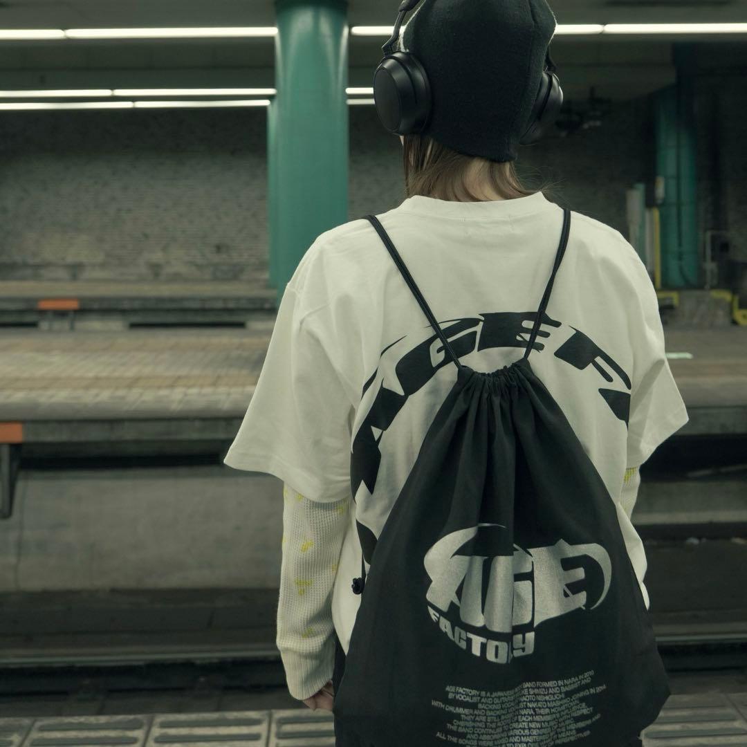 【Age Factory】Logo Knapsack Black