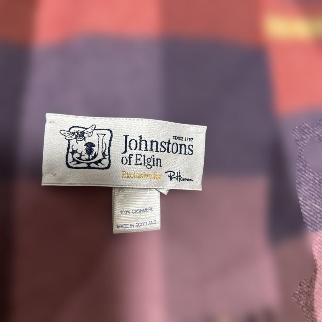 johnstons ロンハーマン 別注　カシミア 大判 ストール