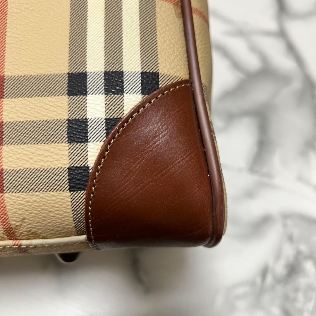 【美品】バーバリーズ　ボストンバッグ 2way ヴィンテージ　大容量　ベージュ