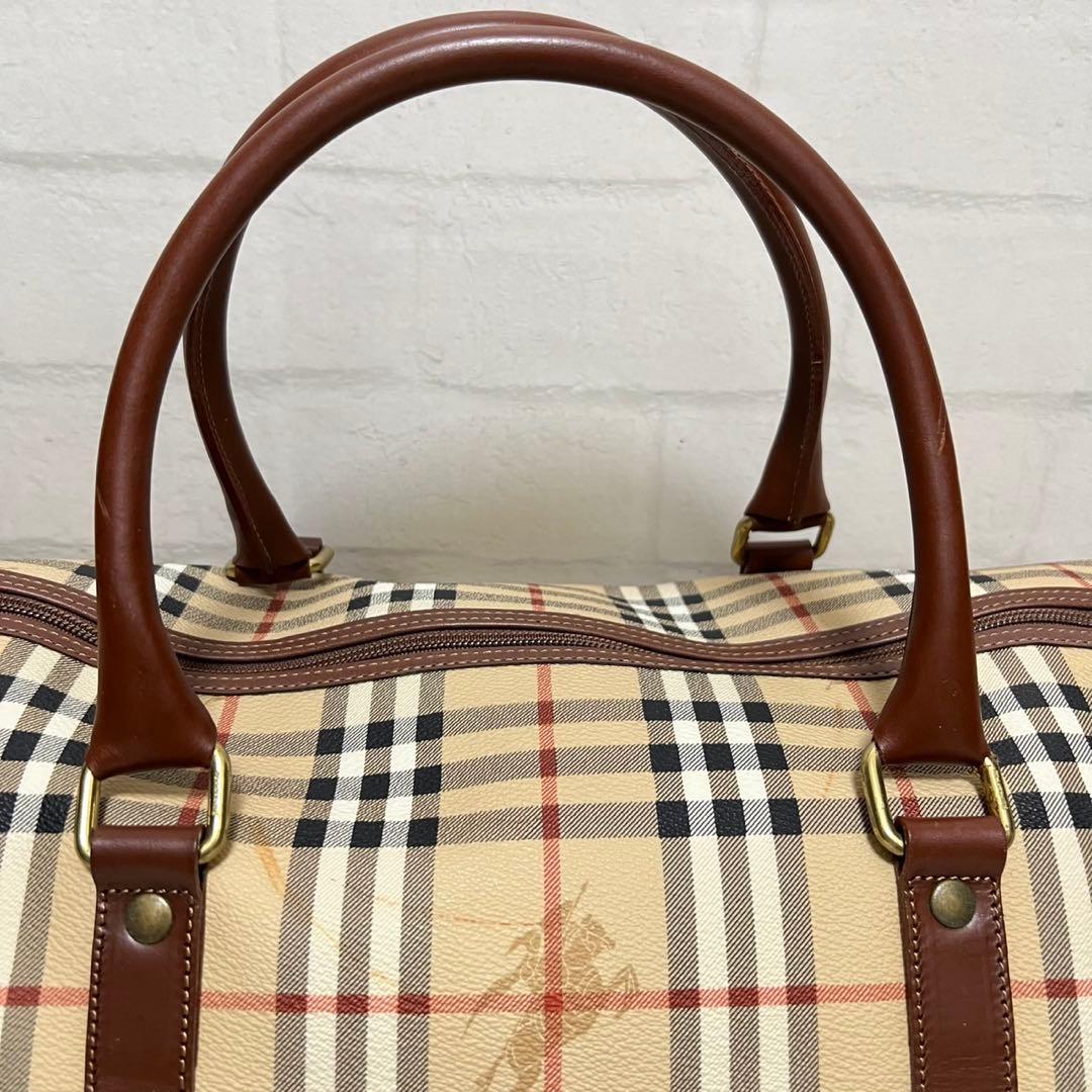 【美品】バーバリーズ　ボストンバッグ 2way ヴィンテージ　大容量　ベージュ