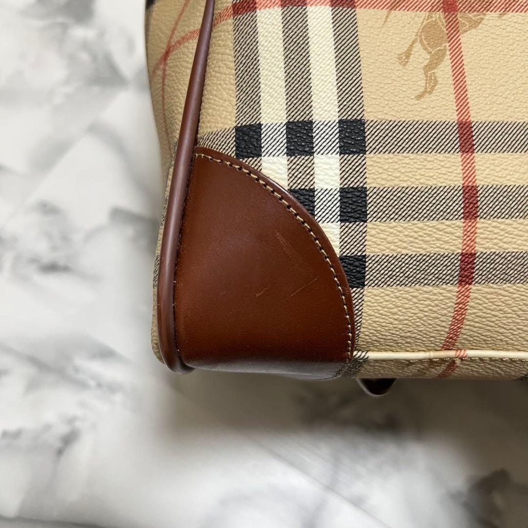 【美品】バーバリーズ　ボストンバッグ 2way ヴィンテージ　大容量　ベージュ