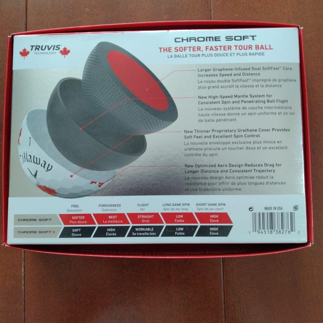 Callaway Chrome Soft ゴルフボール 1ダース　メープル柄