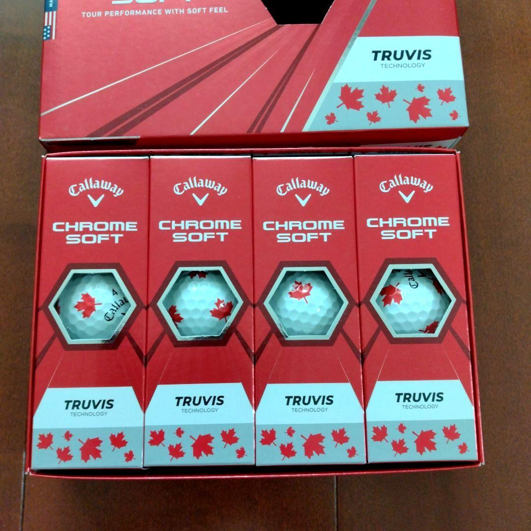 Callaway Chrome Soft ゴルフボール 1ダース　メープル柄