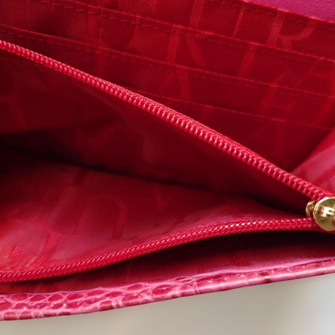 未使用 FURLA フルラ リザード型押しレザー長財布