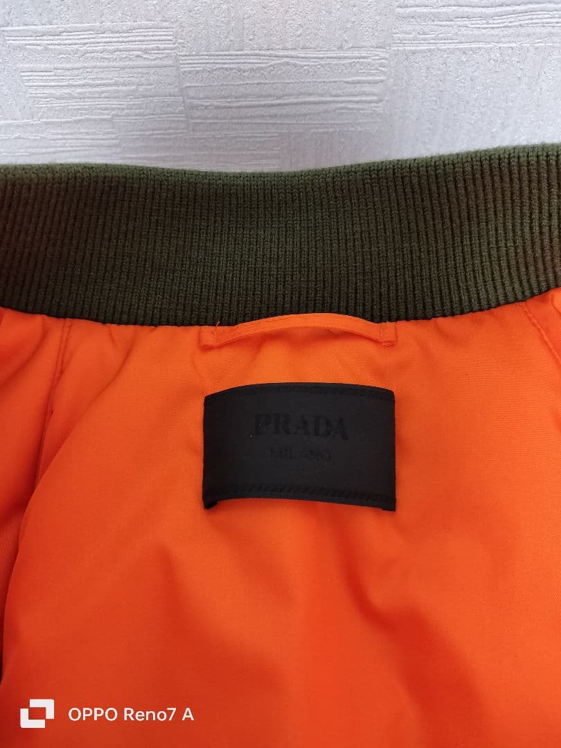 ★美品★PRADA Re-Nylon クロップドダウンボンバージャケットMA-1