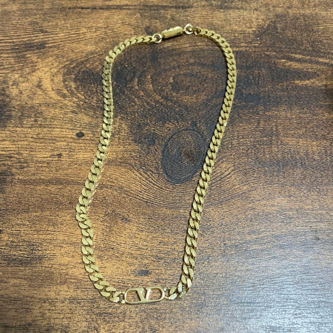 VALENTINO ヴァレンティノ ネックレス Vロゴ ヴィンテージ