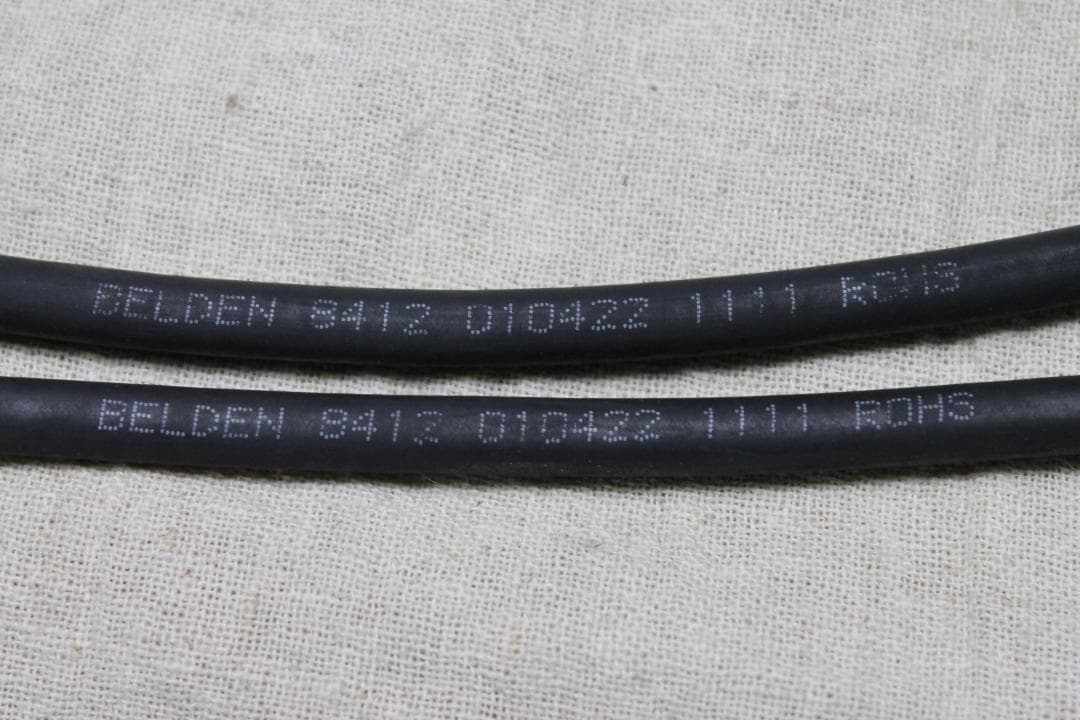 BELDEN ベルデン8412　50cm　2本 ノイトリックRean金プラグ