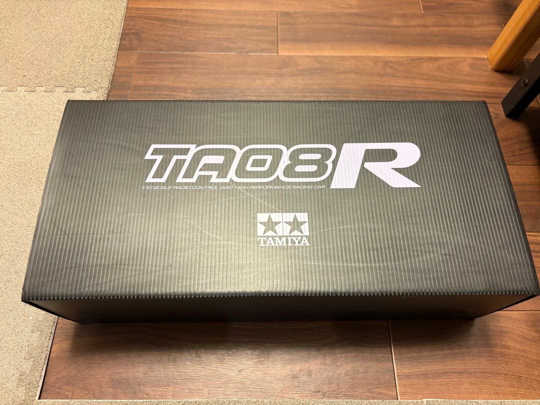 タミヤ　TA08R スペアシャーシ　TDデザインカーボンステッカー付き