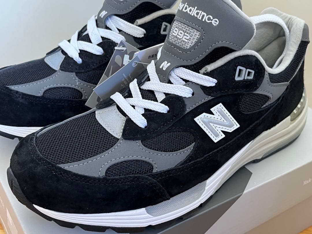 未使用 New Balance M992BK 26.5cm ブラック/グレー