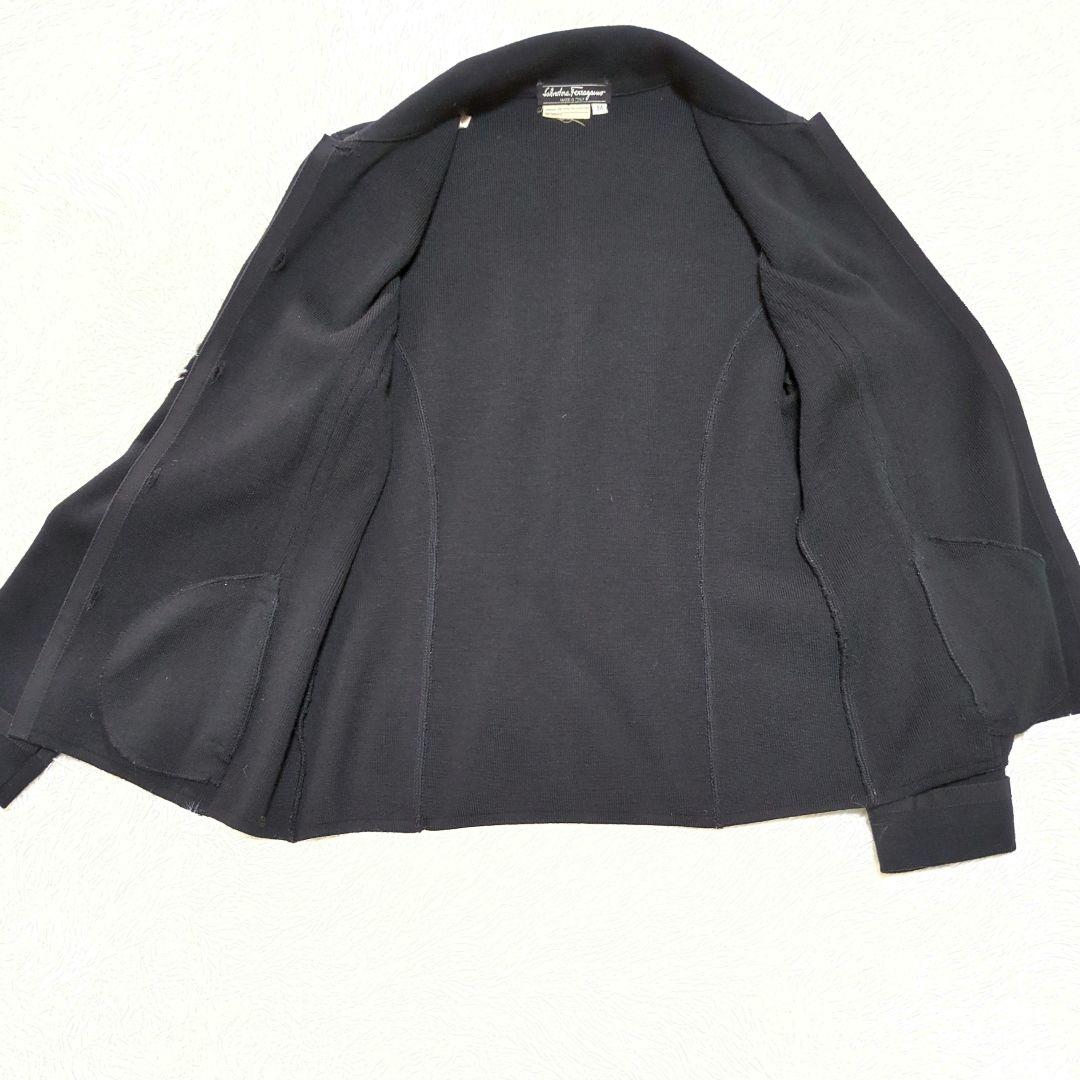 Salvatore Ferragamo／ジャケット　ウール　イタリア製　ブラック