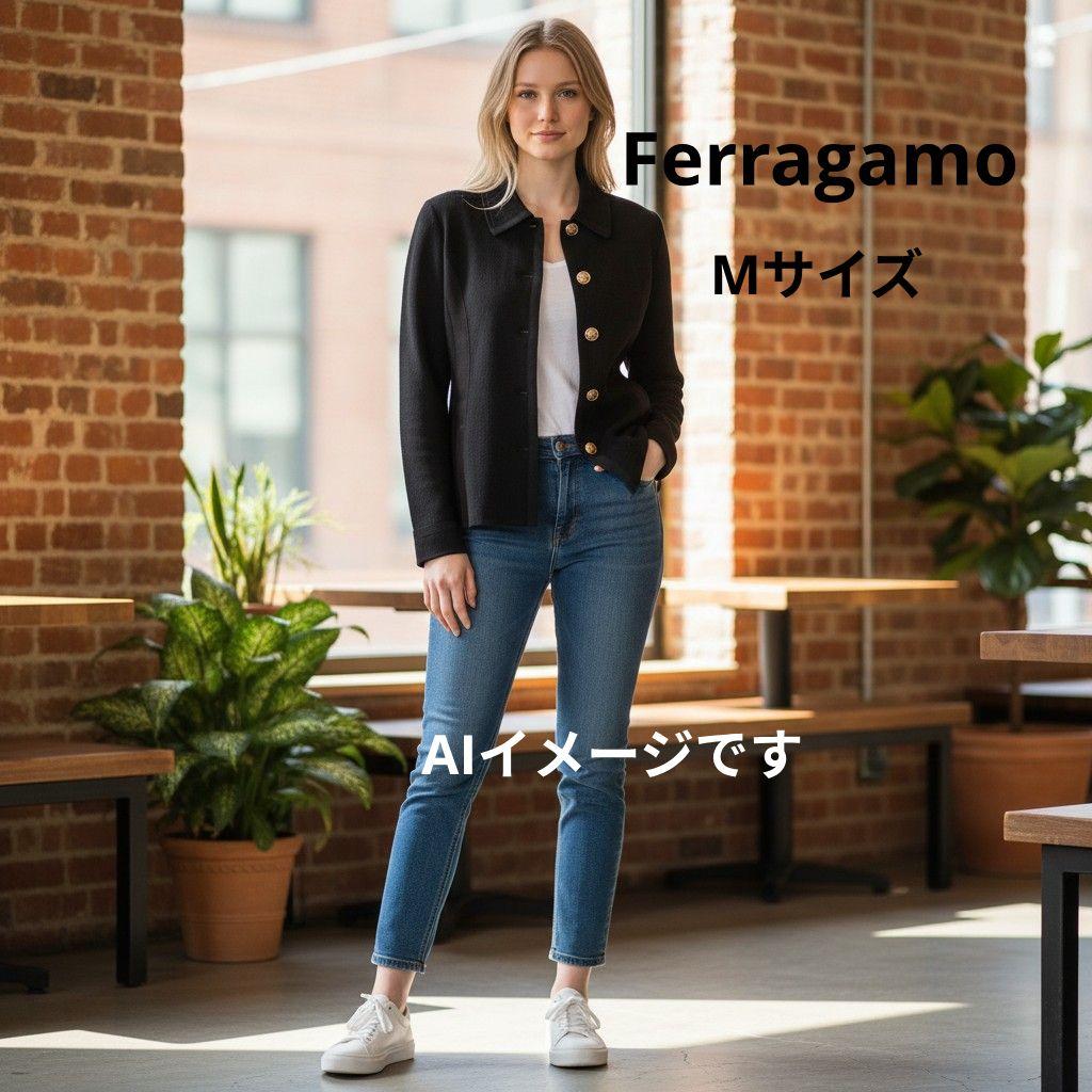 Salvatore Ferragamo／ジャケット　ウール　イタリア製　ブラック