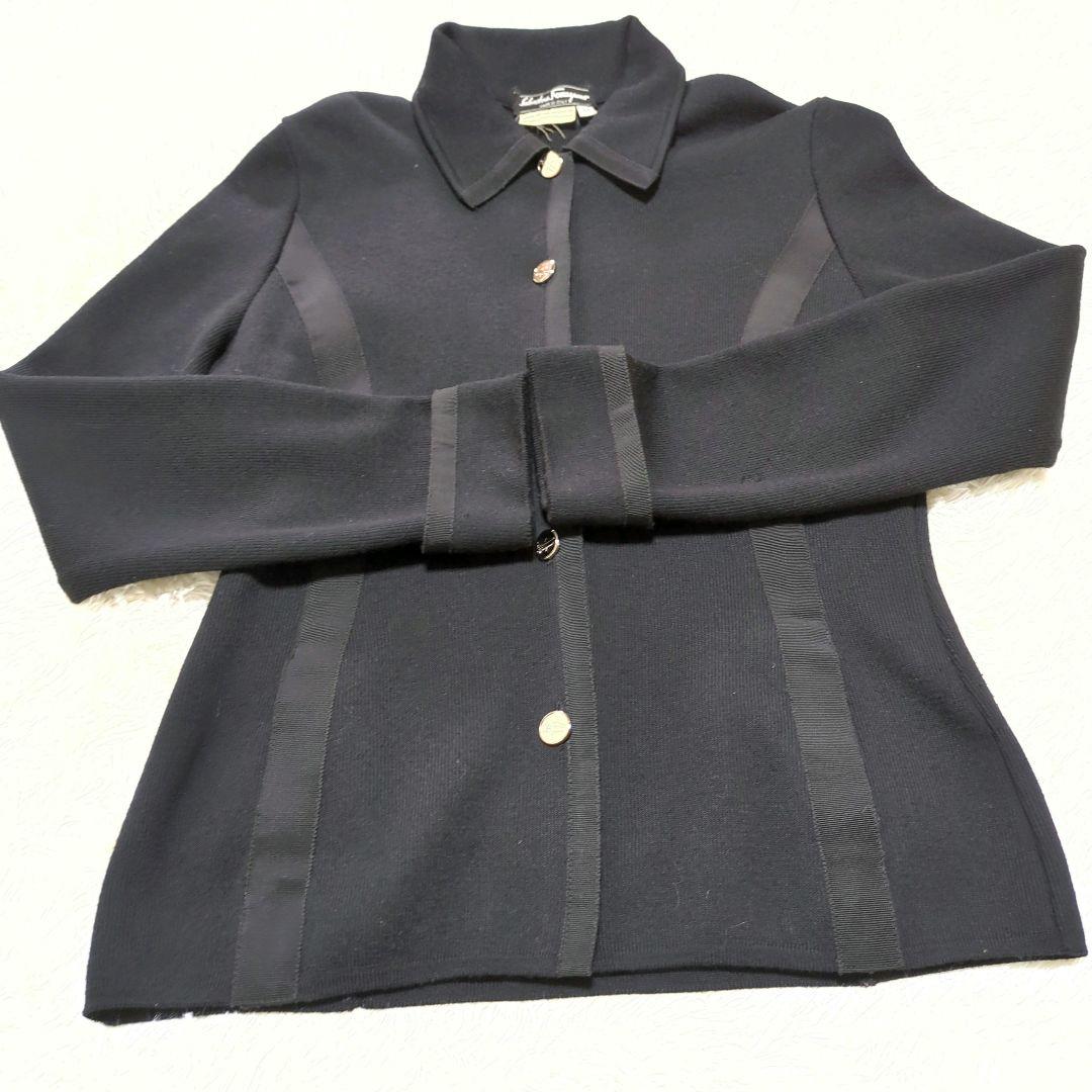 Salvatore Ferragamo／ジャケット　ウール　イタリア製　ブラック