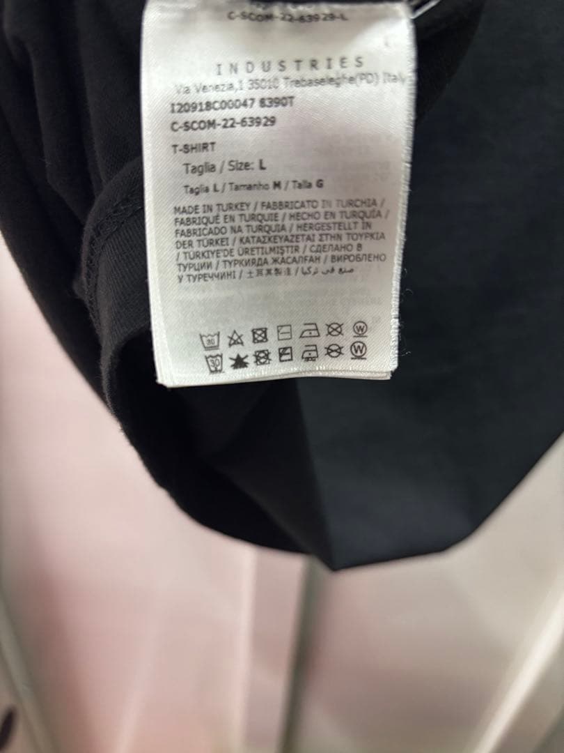 MONCLER ブラック Tシャツ Lサイズ