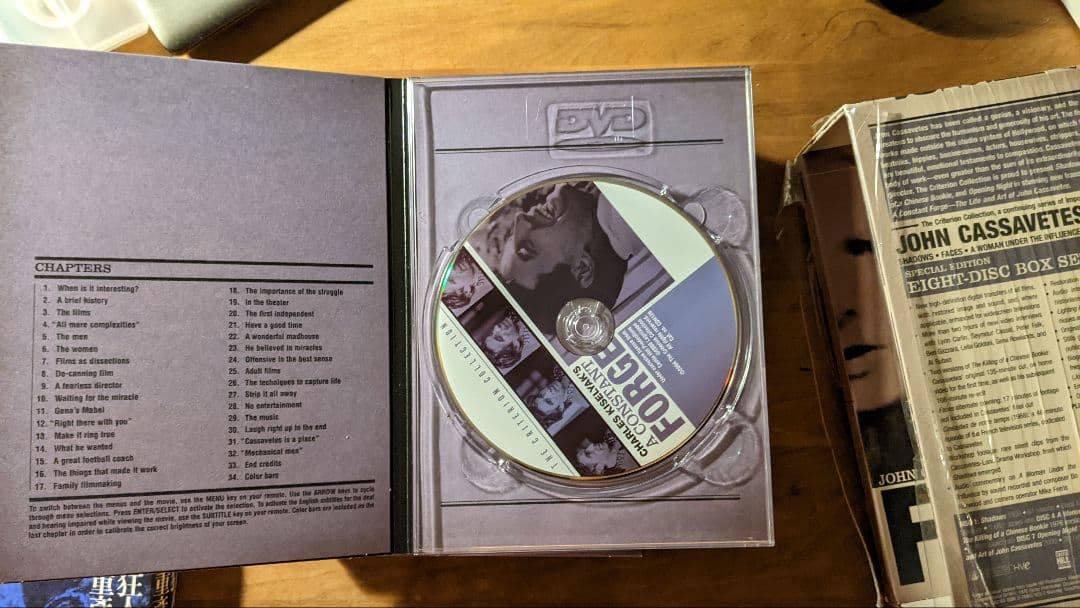 ジョン・カサヴェテス　dvd box Five Films