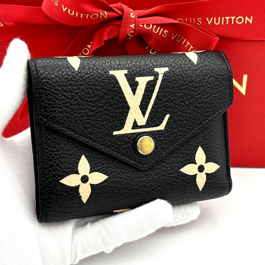 ☆美品☆ルイヴィトン 財布 モノグラムアンプラント ヴィクトリーヌ バイカラー