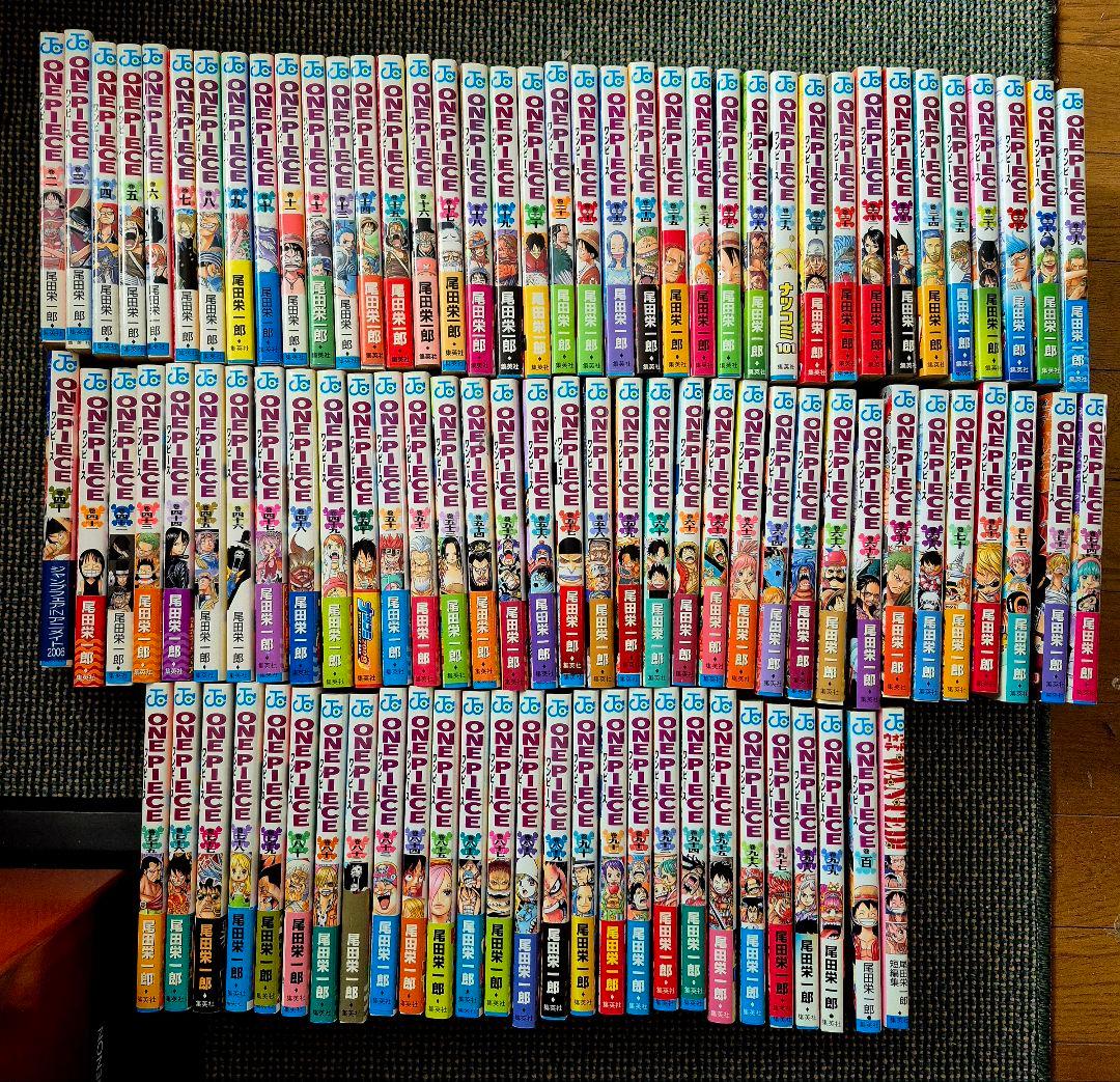 全初版　ワンピース　2～100巻 セット　ほぼ帯、チラシ有