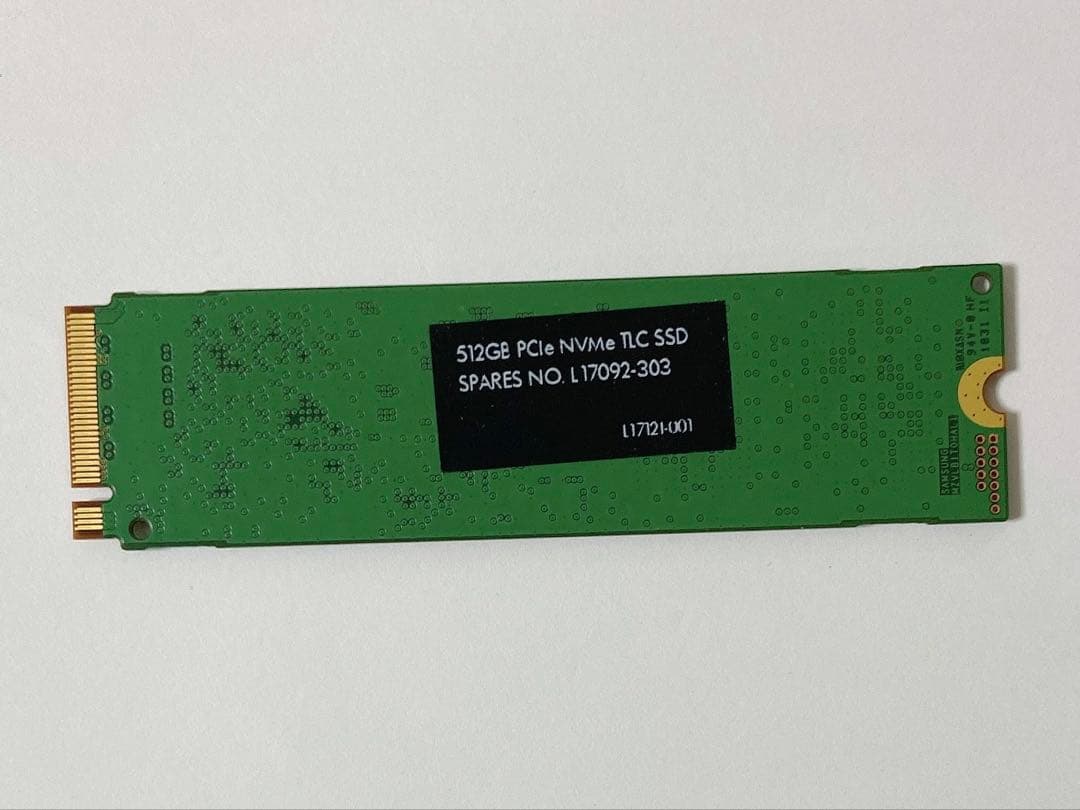 SAMSUNG NVME SSD M.2 512GB 3878時間 動作品