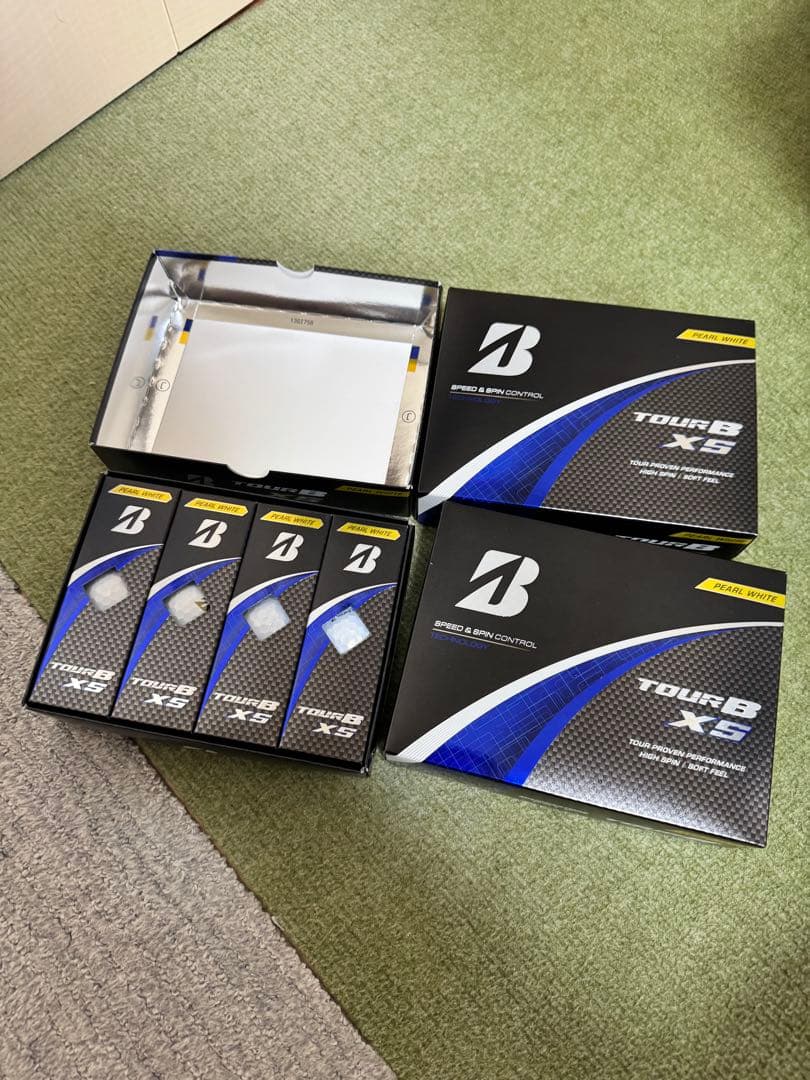 TOUR B XS パールホワイト3箱