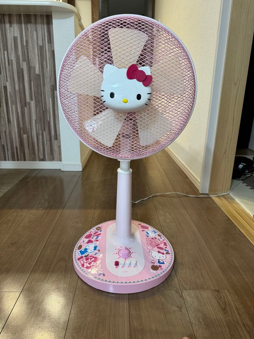 ハローキティ 家庭用扇風機 ピンクFL-KT305