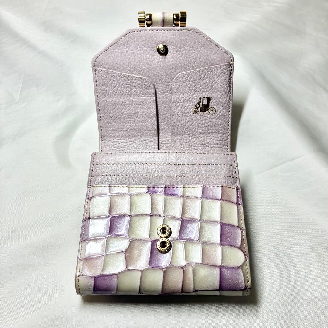 【人気】　アタオ　ロトロ　ヴィトロ　ロージーラベンダー　二つ折り財布　コンパクト