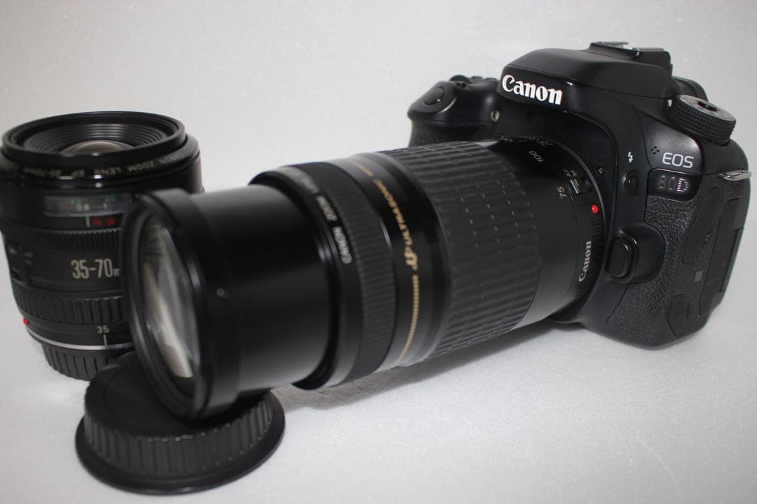 保証付☆キャノン Canon EOS 80D 標準＆望遠ダブルレンズセット