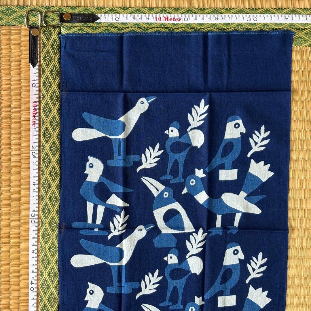 柚木沙弥郎　限定手ぬぐい　小鳥