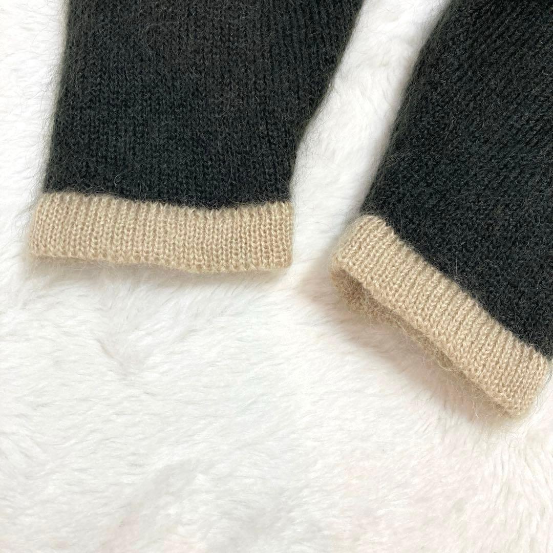 野茂むぎ様✨美品✨Piccola conte ビジュー　モヘヤ混　ニット　コート