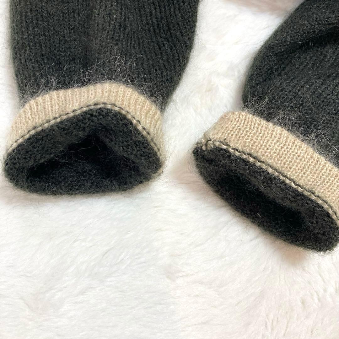 野茂むぎ様✨美品✨Piccola conte ビジュー　モヘヤ混　ニット　コート