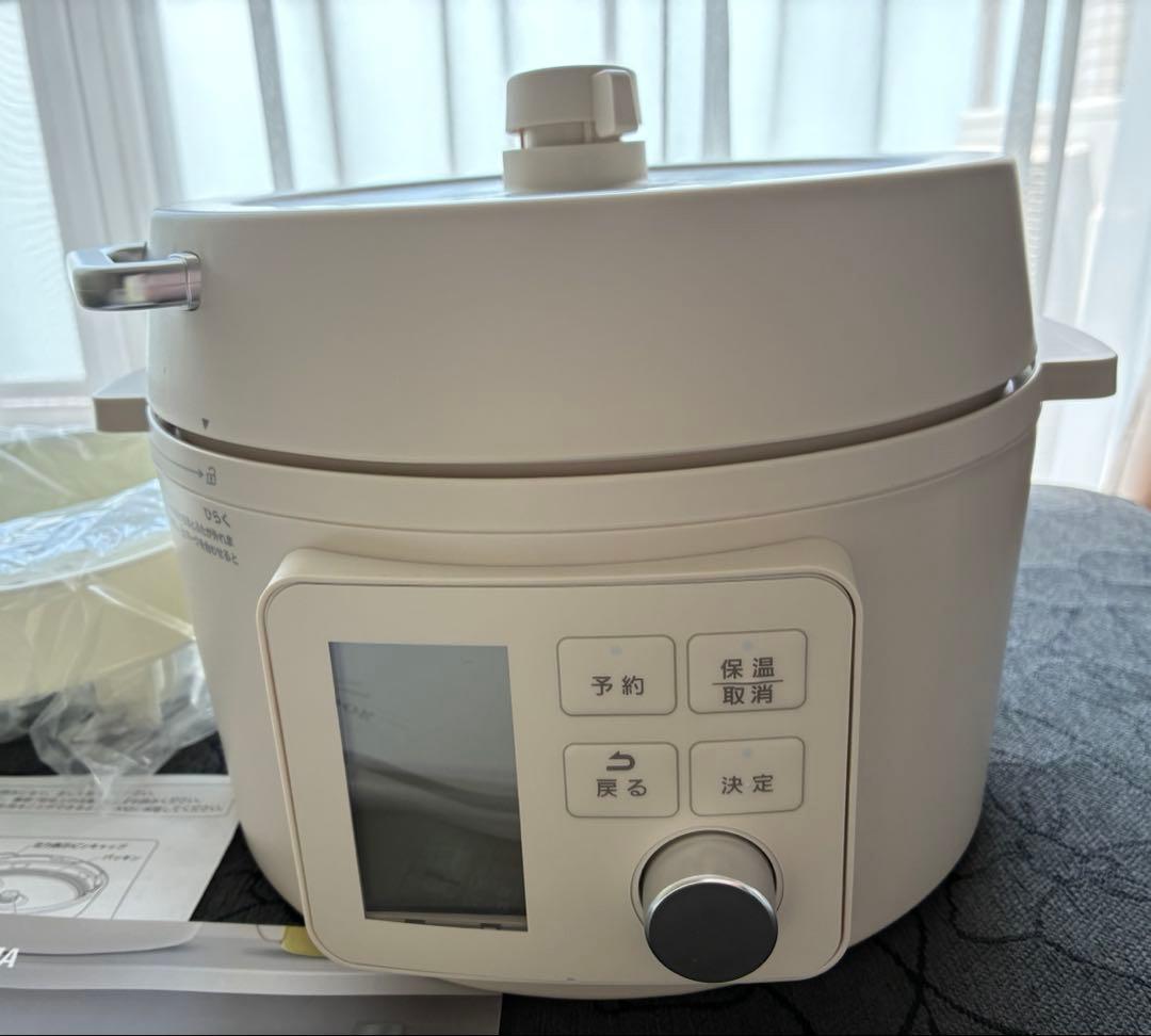 IRIS OHYAMA 電気圧力鍋 3.0L PMPC-MB3-C アイボリー