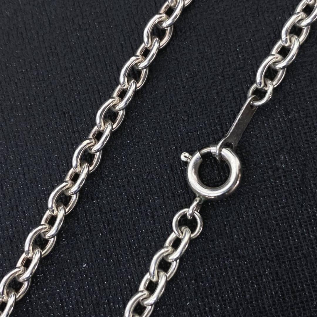 NAVAJO シルバー 925 4mm 太丸 あずきチェーンネックレス 52cm