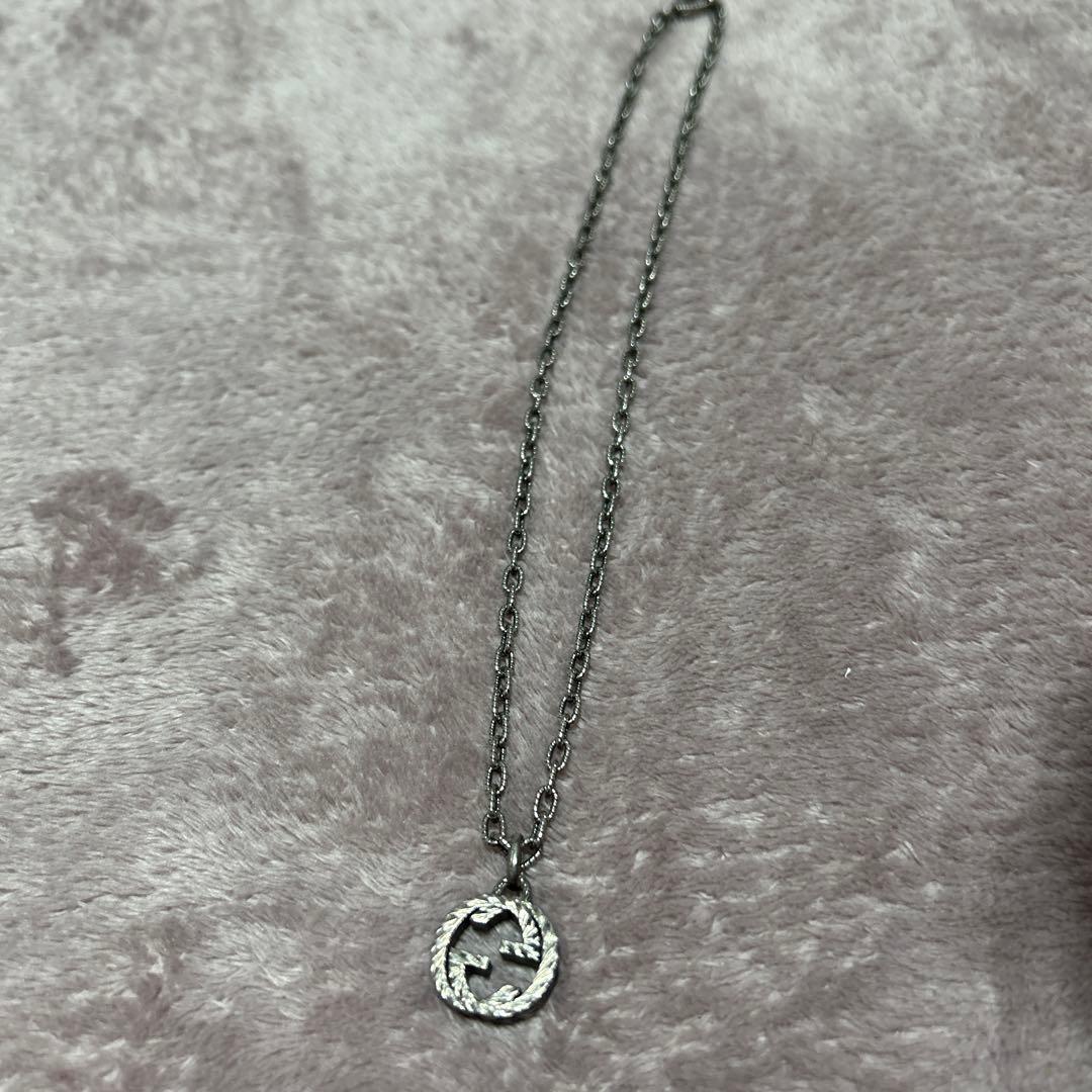 グッチ　GUCCI インターロッキング　ペンダント シルバー　ネックレス