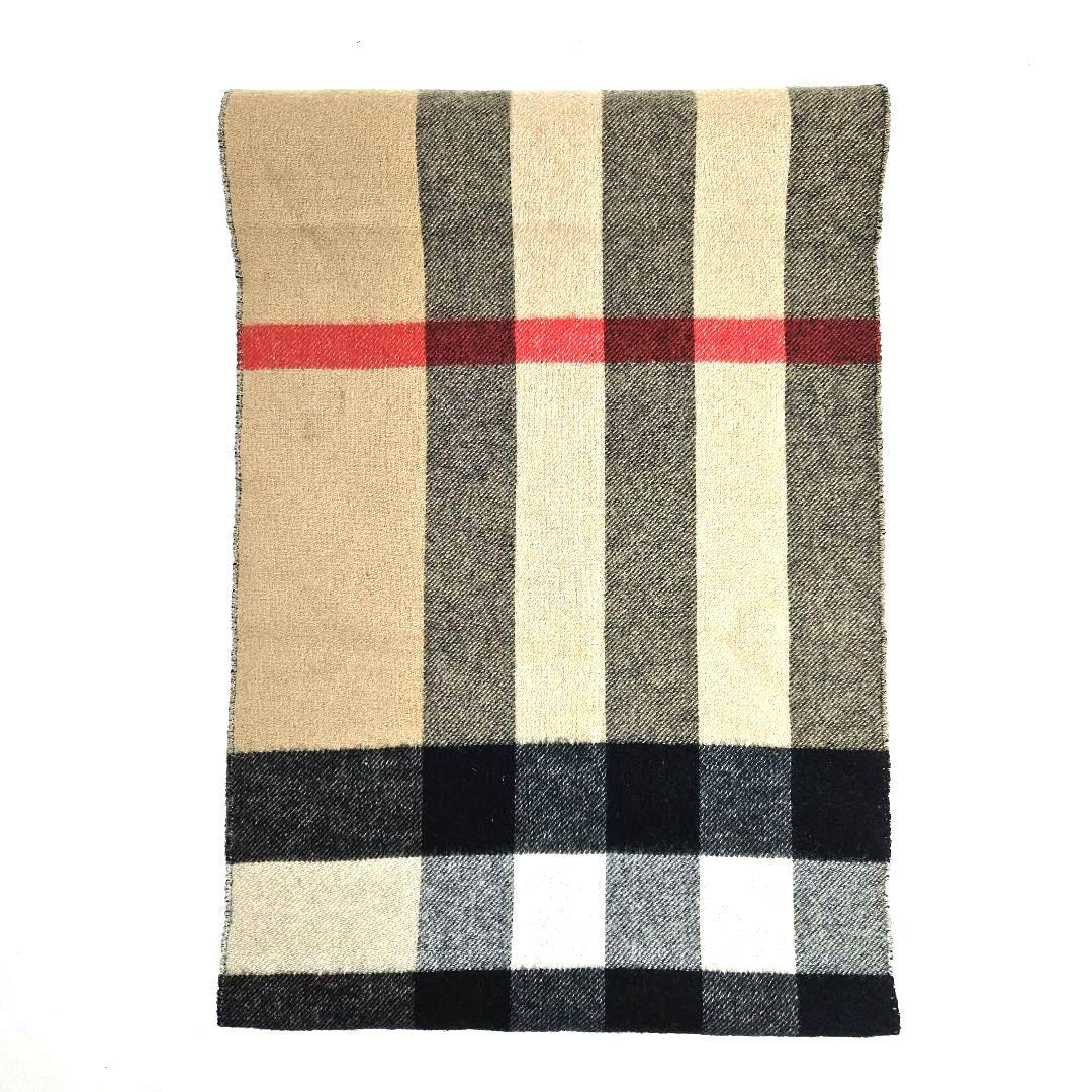 BURBERRY バーバリー マフラー カシミヤ ノバチェック　リバーシブル