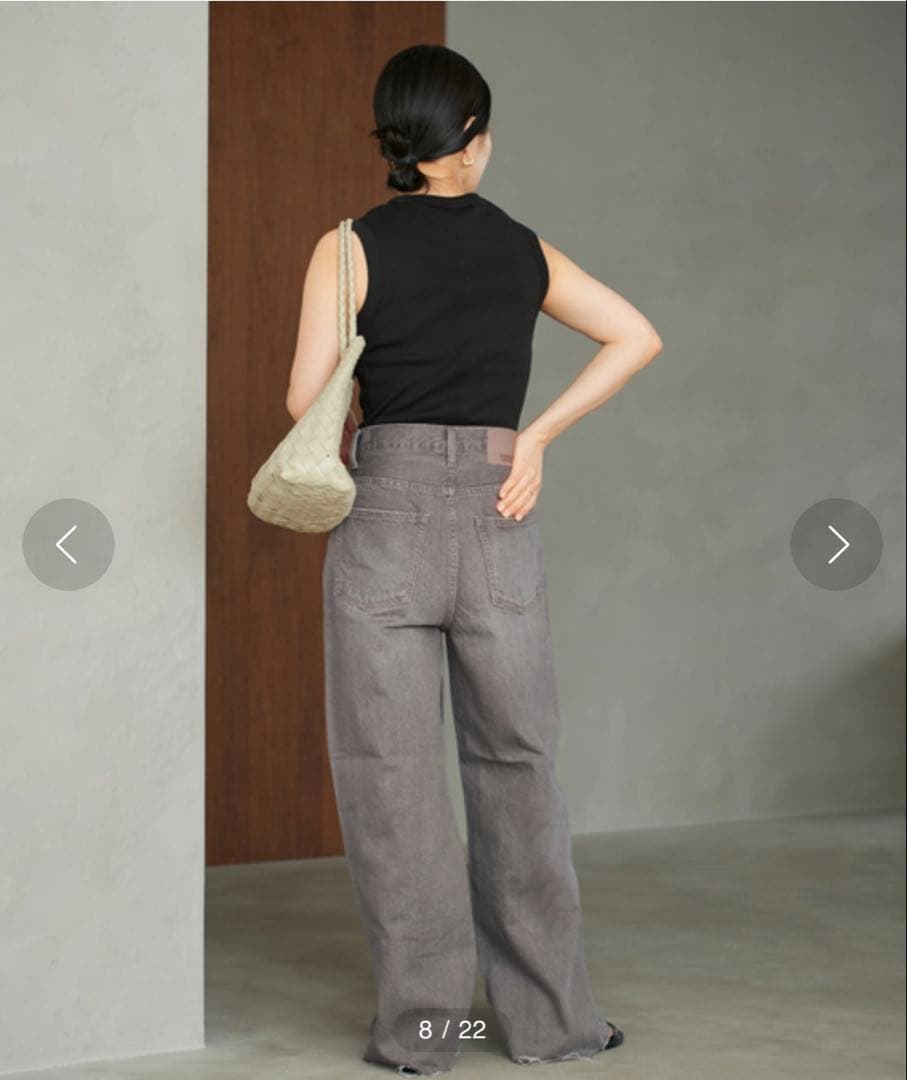 完売品 plage Tendre nature color デニム 38 茶