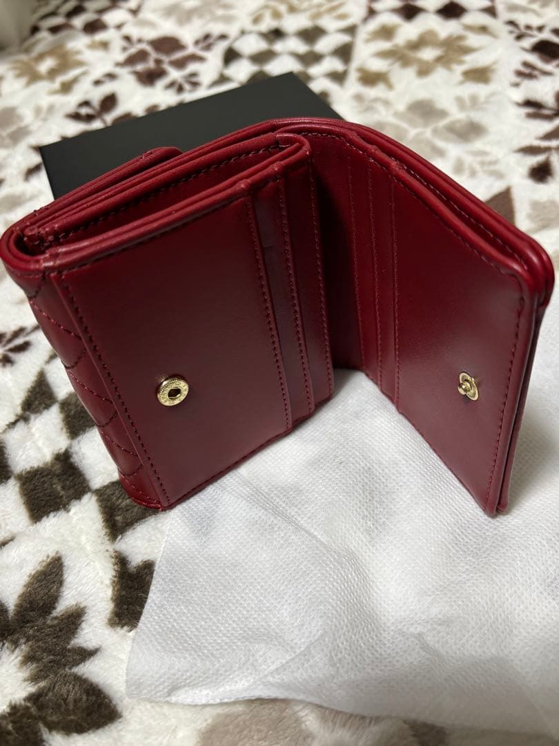 MARY QUANT 二つ折り財布 レッド