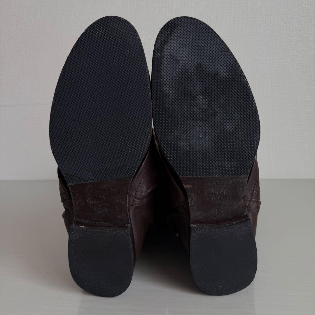 希少　zucca　ズッカ　ナウシカブーツ　ベルトパンツブーツ　ダークブラウン　L