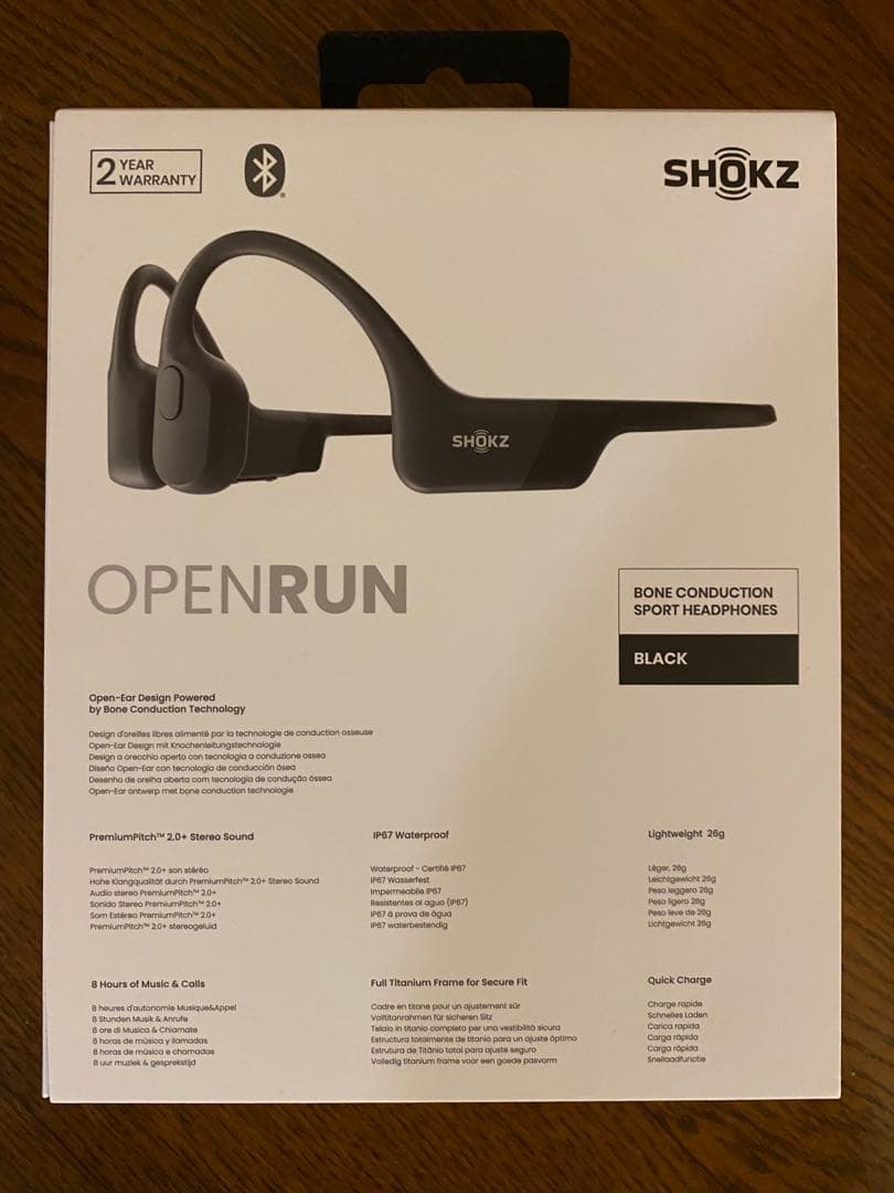 かわらろう様　SHOKZ OPENRUN 骨伝導イヤホン ブラック