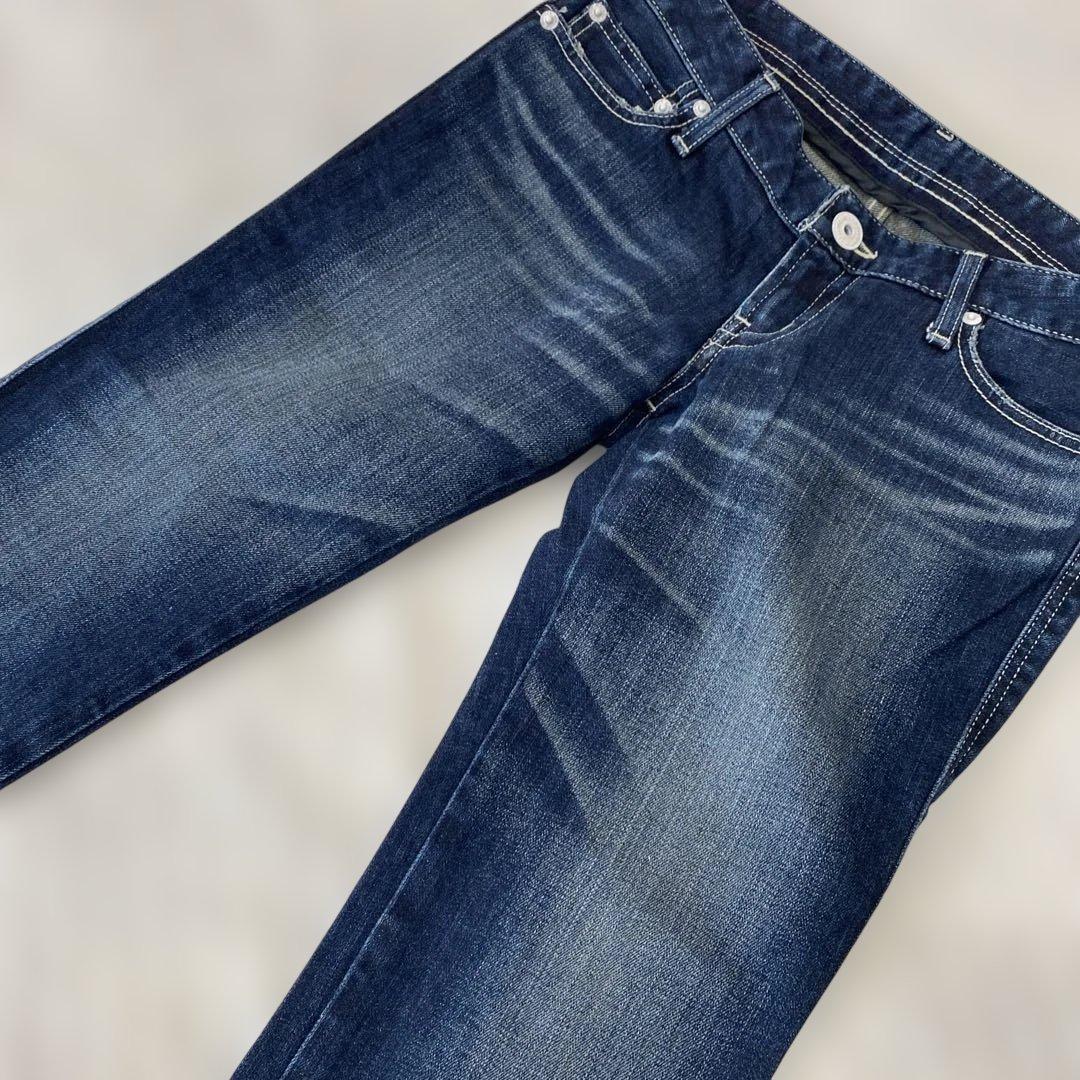 moussy ブーツカットデニム ダメージ加工