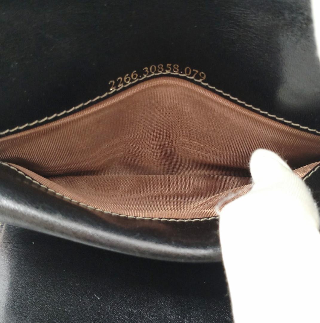 美品✨フェンディ 三つ折財布 ズッカ キャンパス レザーブラウン