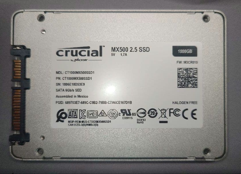 な*つ様 【動作良好】Crucial MX500 1TB 2.5インチ SSD
