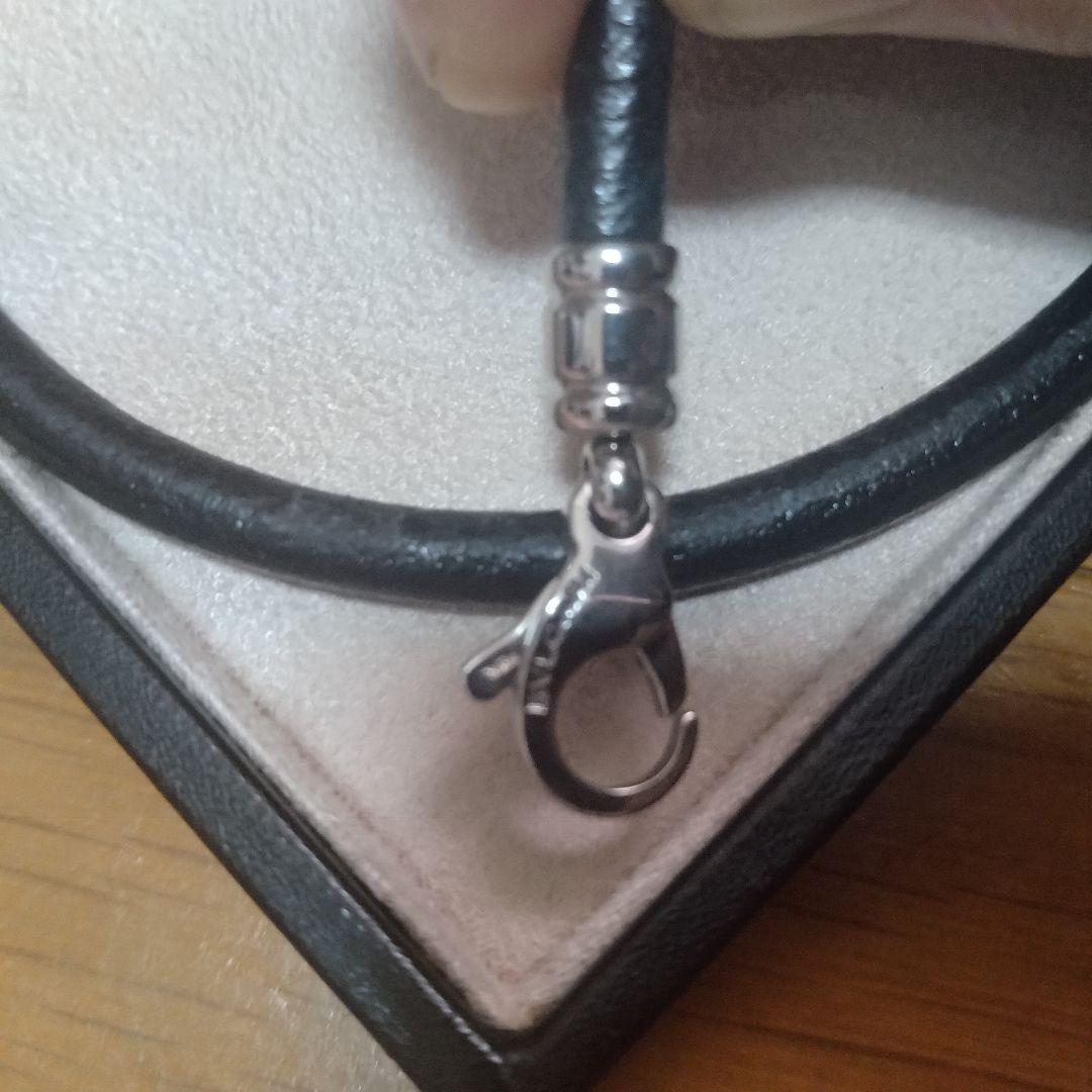 ふ*ぐ様 BVLGARI レザー ネックレス カニカン留め具 チョーカー ブルガ