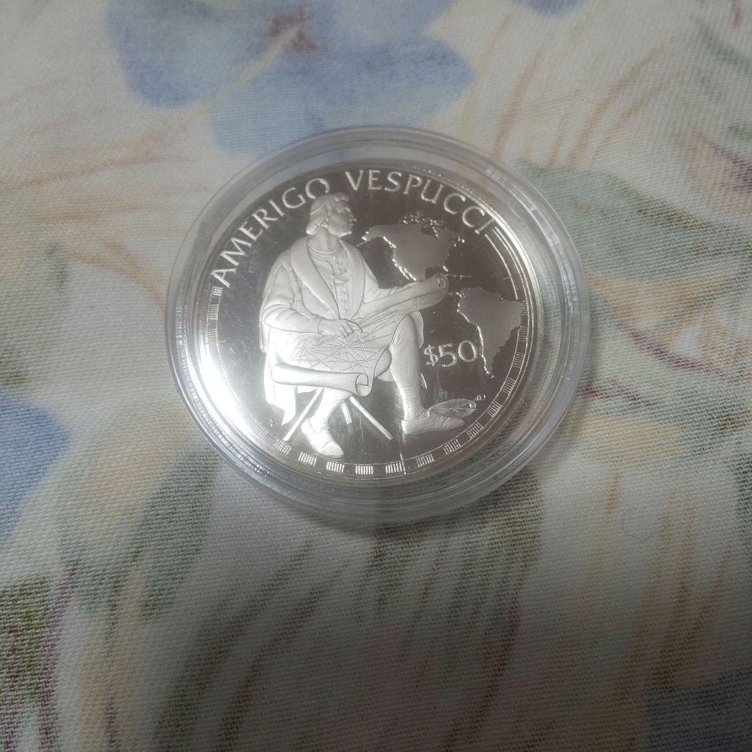 1988年 ココス諸島 アメリゴ・ヴェスプッチ 記念硬貨