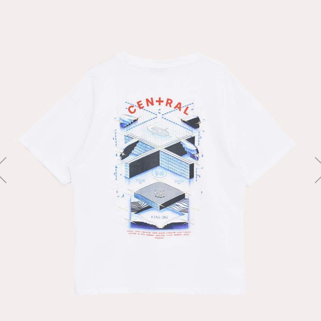 King Gnu CEN+RAL KEY VISUAL TEE ホワイト XXL