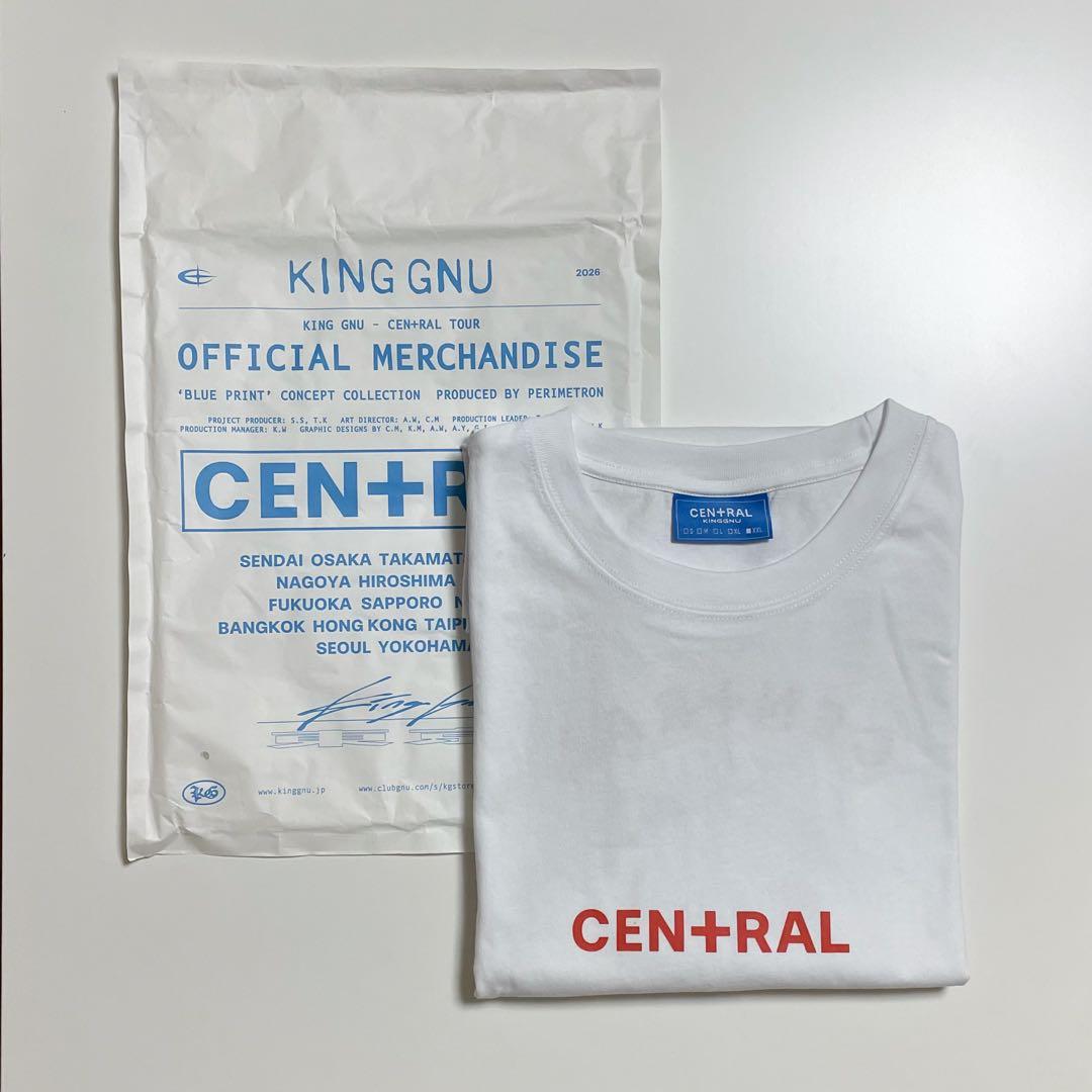 King Gnu CEN+RAL KEY VISUAL TEE ホワイト XXL