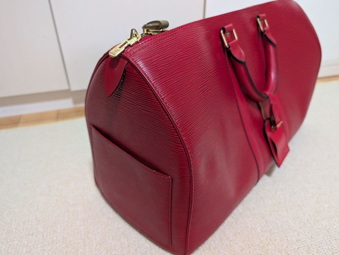 美品　ルイヴィトン エピ ボストンバッグ　赤