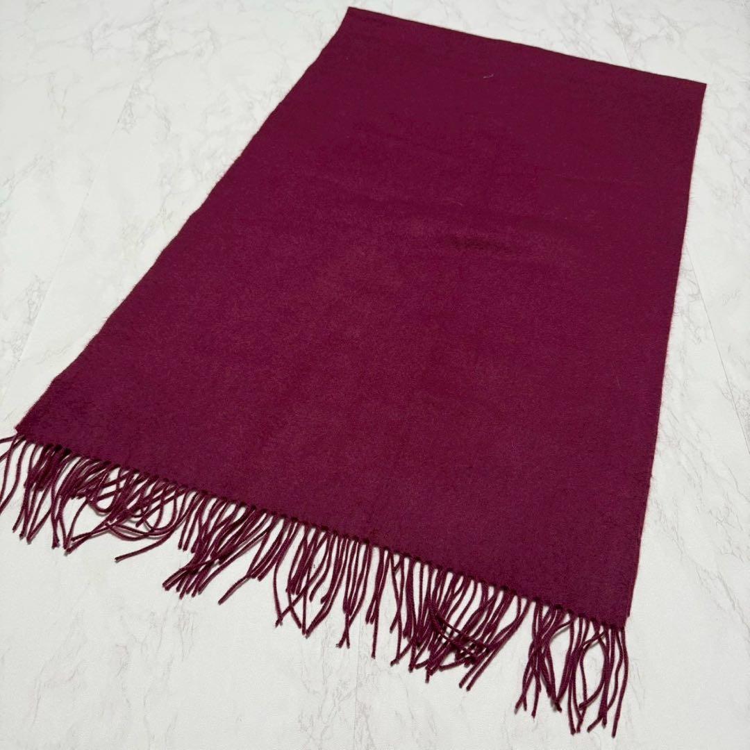 極美品✨ Theoryカシミヤブランケット カシミヤ100% ボルドー